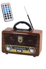 Resim Dynego M 115bt Bluetooth Şarjlı Nostaljik Radyo Usb Sd Kart Girişli Kumandalı Radyo Mp3 
