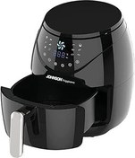 Resim Johnson Friggisano Sıcak Hava Fritözü, 6.5 Litre Air Fryer XXL, 1800 W, Dijital Temperd Glass Gösterisi, Bulaşık Makinesinde Yıkanabilir, Hava Üfleme Teknolojisi,Max 230°C Ayarlama,12 Fonksiyon,Siyah (Made in Italy) 