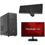 Resim Elementary Masaüstü Ofis Bilgisayarı + 23.8 ViewSonic + A4Tech Klavye Mouse Set 