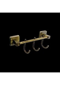 Resim Nil Banyo Lara Antik Üçlü Kanca Askılık Antik 