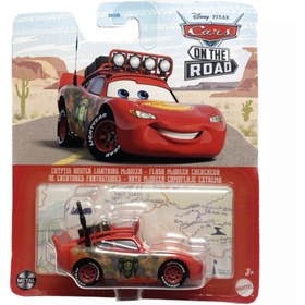 Resim DİSNEY Disney Cars Arabalar Filmi 1/55 Ölçek Tekli Karakter Araçlar HKY29 On The Road / Cryptid Buster Ligh 