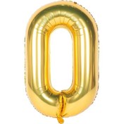 Resim Folyo O Harfi Balon 100 Cm Gold Altın Büyük Boy 40inc Folyo Balon 