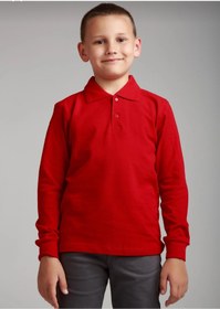 Resim LUCYK&KİDS Cocuk Polo Yaka Uzun Kolt-shirt 8-9-10-11-12-13-14 Yaş 