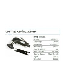 Resim Osaka Opt-P 716-A Daire Zımpara 