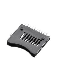 Resim Micro Sd Kart Soketi Hafıza Kartı Microsd Kart Bellek Yaylı Kart Algılayıcı 8 + 2 Pin Konnektör 