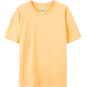 Resim Teekossc 100% Pamuk Kadın T-shirt - Yazlık Rahat Kısa Kollu O-boyun Siyah Beyaz Spor Teeshaki Haki 