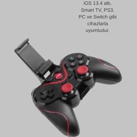 Resim Çift Analog Joystick ve 14 Tuşlu Bluetooth Oyun Kumandası 