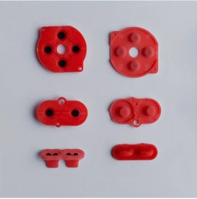 Resim Sunshine022 2 Set Kırmızı Gbc Game Boy Uyumlu Silikon Ped Takımı Ab Düğmeleri Dıy Tamir 