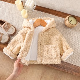 Resim Kızlar için Kışlık Mont - Bej/Sof Mavi/Siyah/Gri/Mavi - Ön Düğme Kapatma, Cep Detaylı Esnek Olmayan Kumaş - Küçük Çocuklar ve Çocuklar için Soğuk Hava Dış Giyim - Giyilebilen Günlük ve Resmi Kıyafetler, Mevsimlik Çocuk Giyim, Klasik Tasarım, Dayanıklı Yapı, Çocuk Ceketi, Küçük Çocuk Giyim, Kızlar/Bebek Kızlar için Ceket 