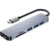 Resim KEEPRO Type C To Hdmı 1*usb3.0 - 2* Usb2.0 Hub Kart Okuyucu 6 In1 