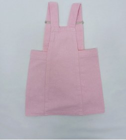 Resim Kız Çocuk Düğmeli Jile Koyu Pembe 