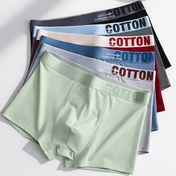 Resim 6 adet Erkek Pamuklu Boxer Şort - Yumuşak, Rahat, Nefes Alabilen, Orta Esneklikli, Düz Renkli, Aktif Gençler ve Yetişkinler İçin İdeal, Rahat Giyim | Minimalist Tasarım | Esnek Kumaş 