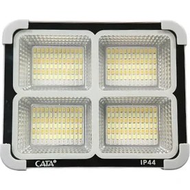 Resim Cata CT-4698 Güneş Enerjili Solar 200W Watt LED Projektör Taşınabilir Sarı Beyaz ve Çakar Işık Lamba IP44 