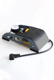 Resim NUBLADO Ayaklı Tipi Hava Pompası Göstergeli Kilitli Çiftli Hava Depolu Teker Araç Bisiklet Pompası MFt. 