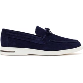 Resim Derimod Erkek Lacivert Süet Deri Casual Loafer 26SFD670810 