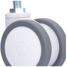 Resim Honmex Ofis Sandalyesi Tpr Tekerlek - 75mm 3 İnç M12 Konik Somunlu, Sesiz Hareket, Yük Taşıma, Alüminyum Alçı, Değişim Parçası 