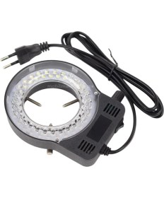 Resim Özgürce Düzenlenebilir 56 LED Mikroskop Işık Kaynağı - Siyah 