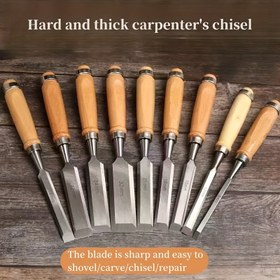 Resim Ahşap İşleme Keski Kürek Bıçak Oyma Oluk Aracı, Ahşap Düz Keski, El Yapımı DIY Aleti 