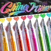 Resim 36 Renkli Glitter Gel Kalem - Parlayan Yıldızlarla Neon Floransanslı Vurgulayıcılar, Pastel ve Canlı Renkler için Günlük, Çizim, Okul Malzemeleri, Sanat Malzemeleri, Günlük Araçları, Eğlenceli Tasarım, Şeffaf Kalemler 