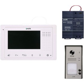 Resim Pratik PratikKart Villa Tipi Görüntülü Diafon Sistemi 1 Daire 2K400-2K92B-2KPC6 