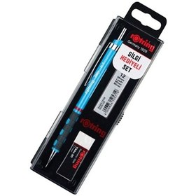 Resim Rotring Okul Seti Versatil + Min Silgi 0.7 MM Açık Mavi 