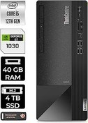Resim LENOVO Neo 50T i5 12400 40GB RAM 4TB SSD GT1030/4GB W11HOME 11SE00BJTX MASAÜSTÜ PC & PER4 BELLEK 