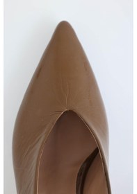 Resim Karamel Arkası Açık Topuklu Ayakkabı 25088 Karamel 