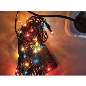 Resim Yılbaşı Çam Ağacı Işığı Noel 8 Program Fişli 