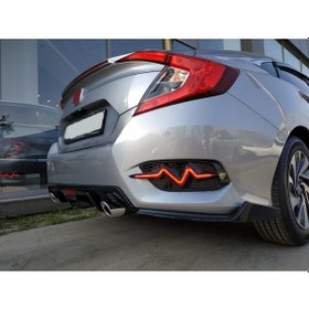Resim Honda Cıvıc Fc5 2016-2020 Rıtım Dızayn Arka Sıs Ledı Kırmızı 