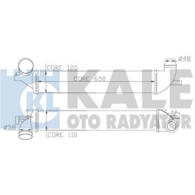 Resim KALE 348200 Turbo Radyatoru Intercooler (renault: Laguna Iıı 2.0 Dci ) 144960001r (WC535793) 