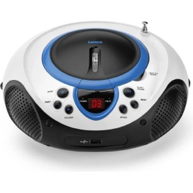Resim Lenco Scd-38 Mavi Taşınabilir Müzik Seti Radyo CD Çalar Mp3 USB 