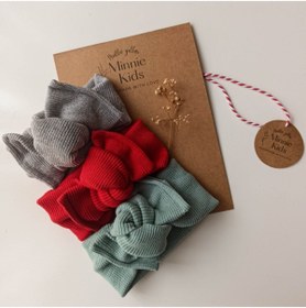Resim MinnieKids 3 Lü Ribana Bebek Bandana Seti Gky 