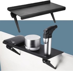 Resim TİNEKE 30x12 Cm Katlanabilir Katlanabilir Televizyon TV Standı Ayarlanabilir Ekran Üstü Raf Portatif Eşya 