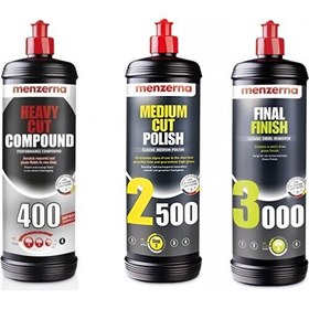 Resim Menzerna 3 Lü Set 400-2500-3000 1 Litre 