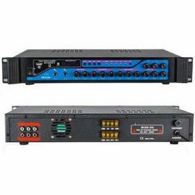 Resim DEXUN D-200 200W 3 ZONE İKİ MİK GRŞ USB-BT 4/16-70-100V HAT TRAFOLU ANFİ 