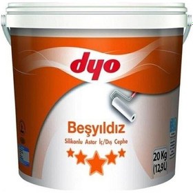 Resim Dyo Beşyıldız Silikonlu İç Dış Astar 20 Kg Beyaz (460182287) 