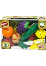 Resim Birlik Oyuncak 22 Parça Meyve Sebze Kesme Seti 