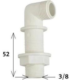 Resim Bucuks Mey Ithalat® Klozet Temiz Su Giriş Dirseği 5,2 cm 3/8 