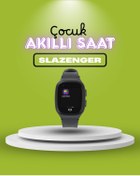 Resim Slazenger SL.09.2158 Siyah Sim Kartlı Çocuk Akıllı Saat Gps + Görüntülü Konuşma + 4g 
