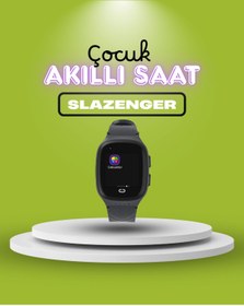 Resim Slazenger SL.09.2158 Siyah Sim Kartlı Çocuk Akıllı Saat Gps + Görüntülü Konuşma + 4g 