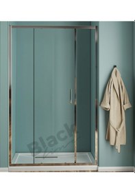 Resim Blackline İki Duvar Arası 5 Mm Temperli Cam Duşakabin H:190 Şeffaf 