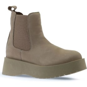 Resim Bueno Shoes Bej Nubuk Kadın Dolgu Topuklu Bot 01WV1300 01WV1300 