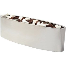 Resim Igrıll Masaüstü Şömine Bioethanol Bacasız Elips Masa Şöminesi 