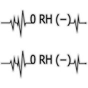 Resim Bt41S Kalp Ritmi Desenli 0 Rh Negatif Kan Grubu Etiketi 2Li Set 