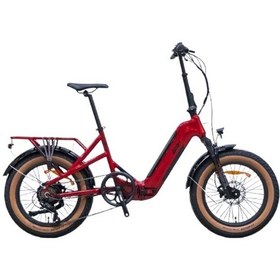 Resim Loop Coaster E-fold H.dısk Ekeltrikli Katlanır Bisiklet 2024 Kırmızı - Siyah 