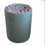 Resim Mcmobilya Mc Mobilya Sahra Puf 35 Cm Çapında Silindir Daire Puf Tabure 