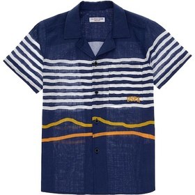 Resim U.S. Polo Assn. Erkek Çocuk Lacivert Kısa Kollu Comfort Gömlek 50306574-VR033 