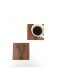 Resim Bardak Altlığı Model -42 Kahverengi 