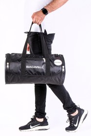Resim BAGWELL Unisex Siyah Büyük Spor Ve Seyahat Çantası 