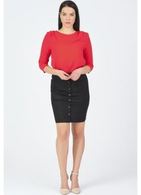 Resim Shahiqa Kadın Suni Süet Etek 